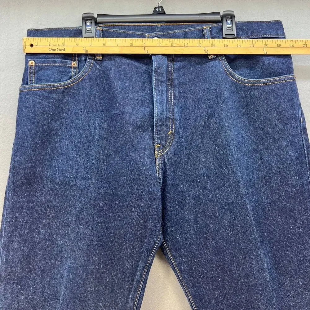 Levi's 517 Men's Bootcut Jeans Size W38 L30 Dark Denim Wash - Picture 8 of 12